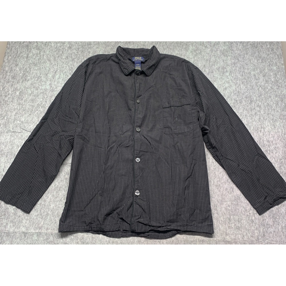 Polo Ralph Lauren Woven Plaid PJ Top Men's Soho Sleepwear - Size M